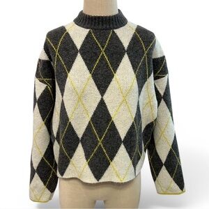Pringle of Scotland x H&M Argyle Patterned Sweater - size Small
